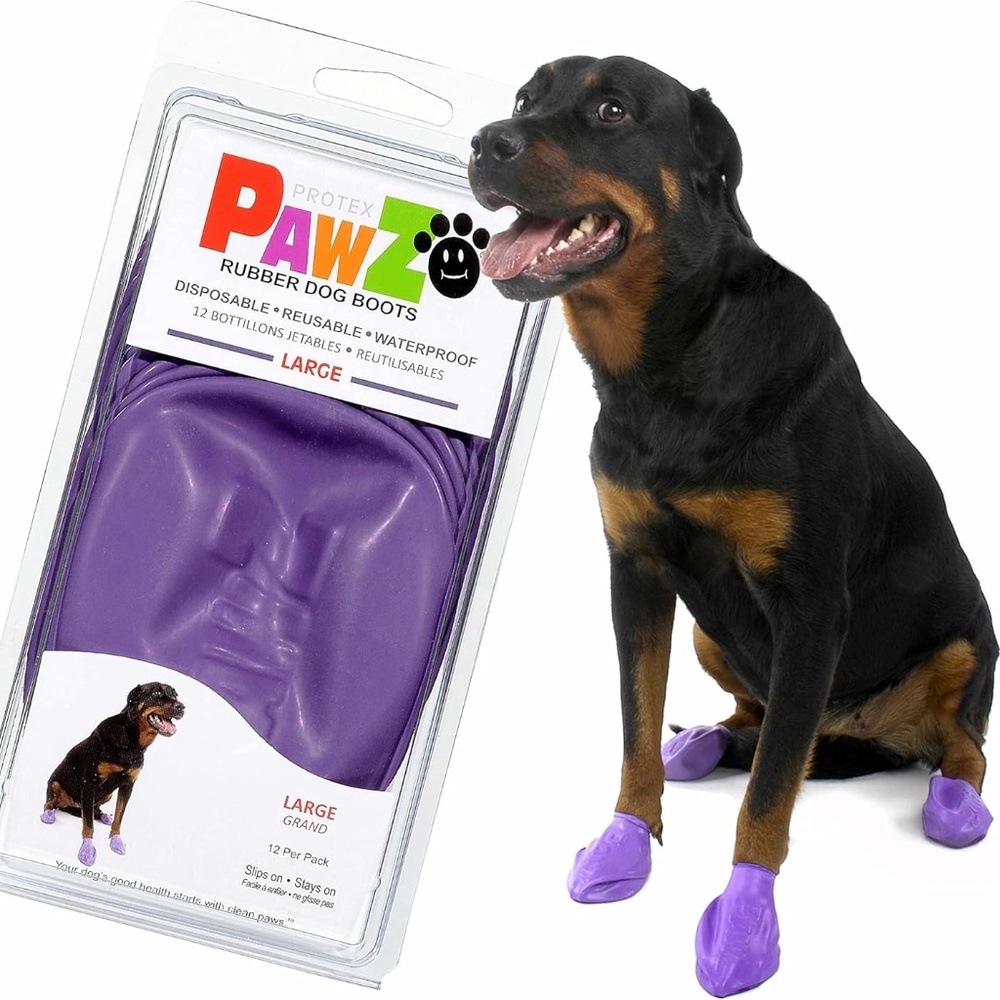 Protex PawZ  Rubber Dog Boots ~ NWT